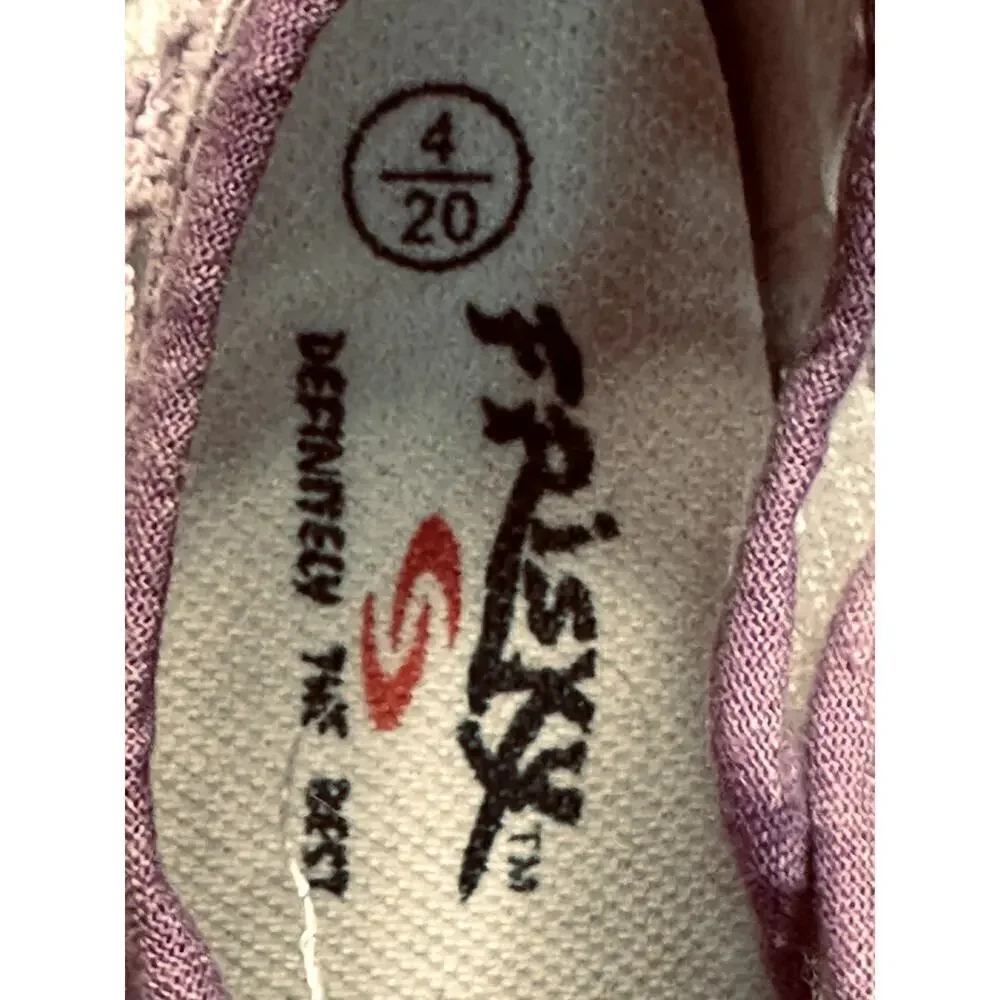 Frisky Purple Lace Rubber Mary Jane Toddler Girls Shoes Size 20 US 4